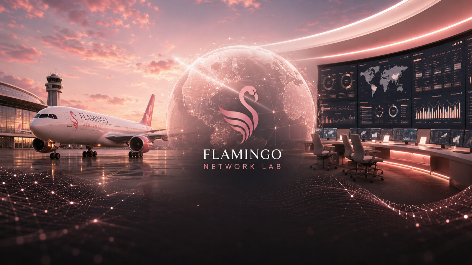 Flamingo Network Lab, an interactive airline planning simulator